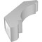 Ekena Millwork 5 1/2-in. W x 24-in. D x 32-in. H Olympic Architectural Grade PVC Knee Brace BRCP055X24X32OLY - alternate 2